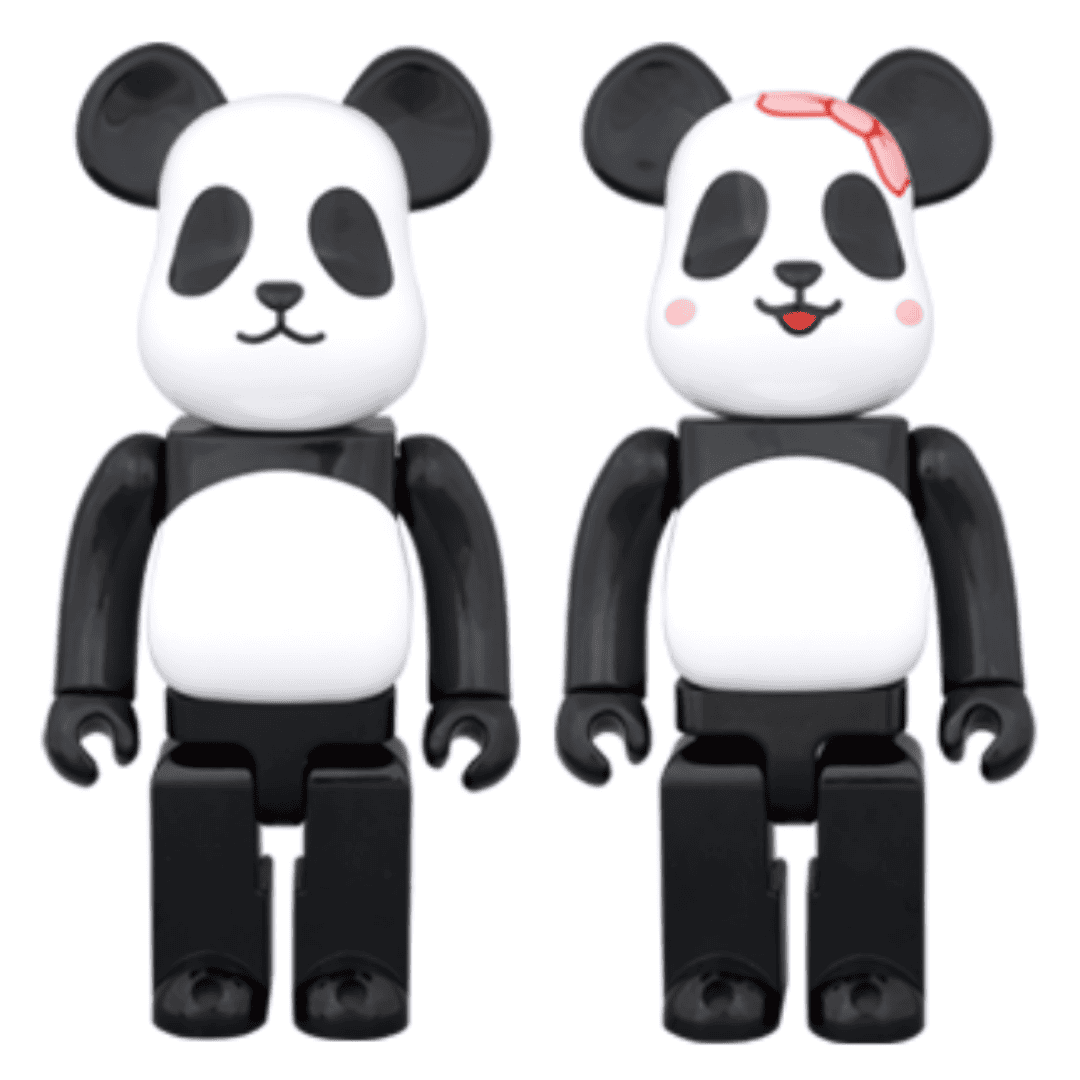 BE@RBRICK Milk Panda Pair 400% – drunkenbears