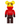 BE@RBRICK Project 1/6 Full Set – Volcano Red 400%